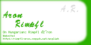 aron rimpfl business card
